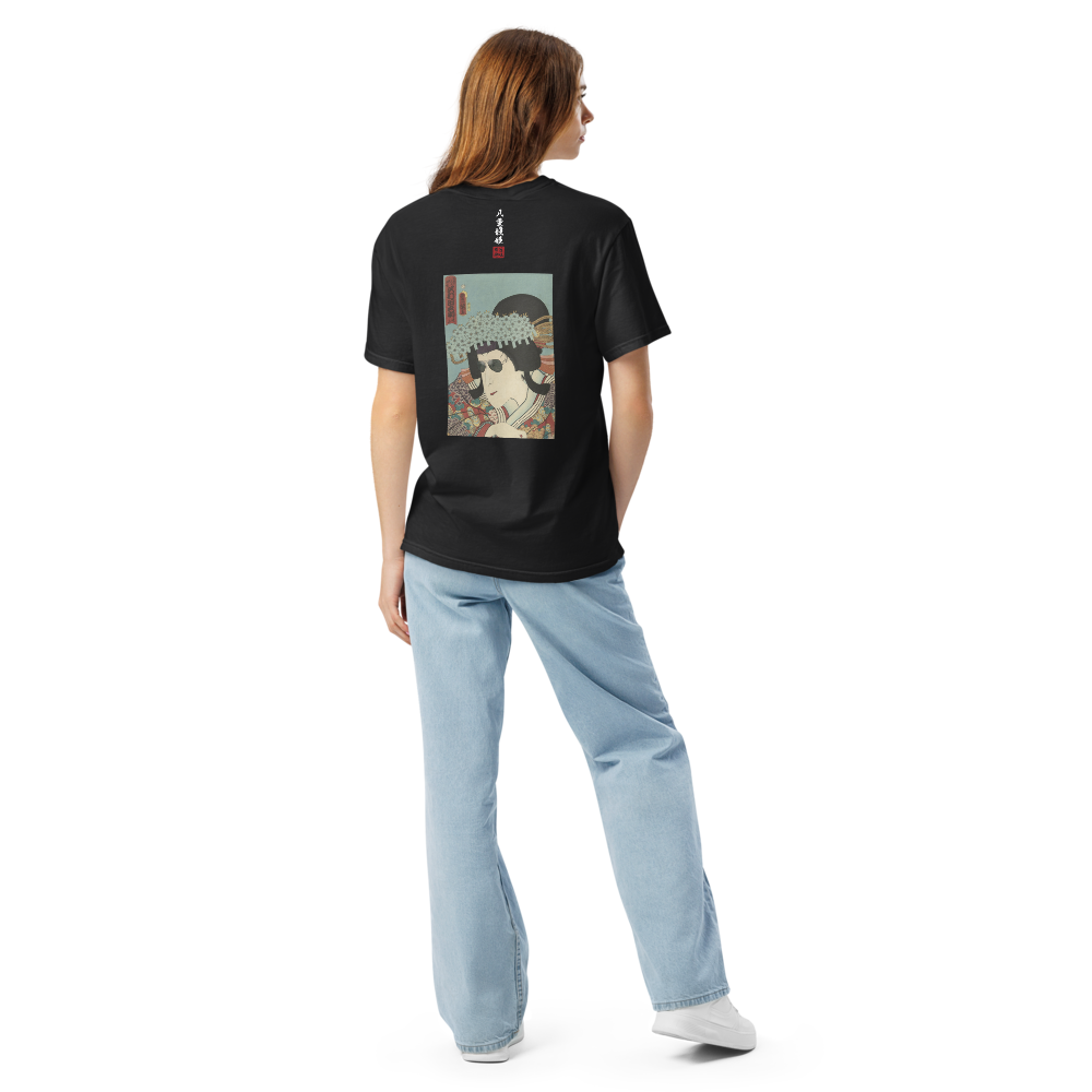 八重垣姫×サングラス Tシャツ 黒