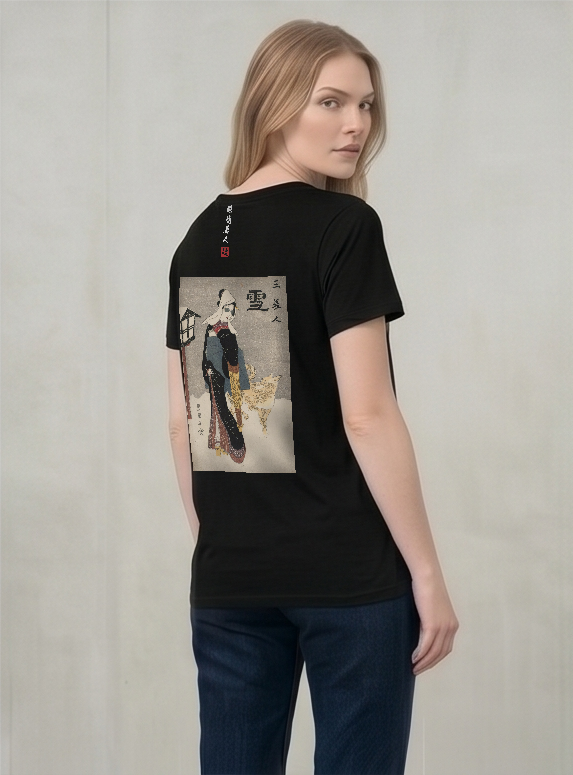 眼鏡美人×サングラス Tシャツ 黒