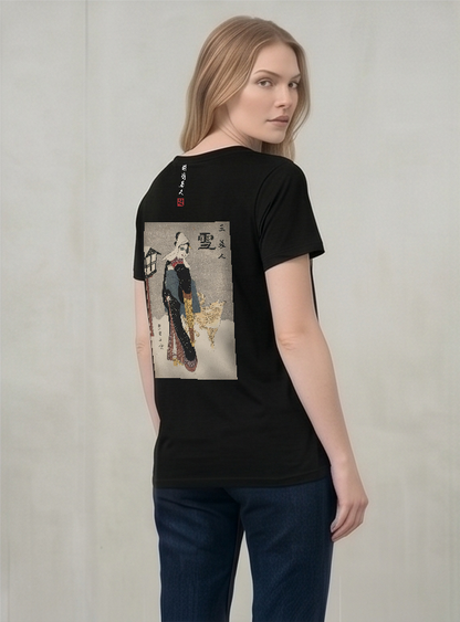 眼鏡美人×サングラス Tシャツ 黒