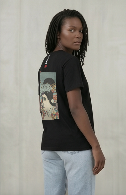 八重垣姫×サングラス Tシャツ 黒