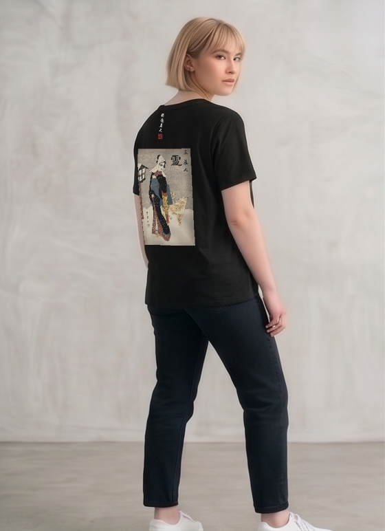 眼鏡美人×サングラス Tシャツ 黒