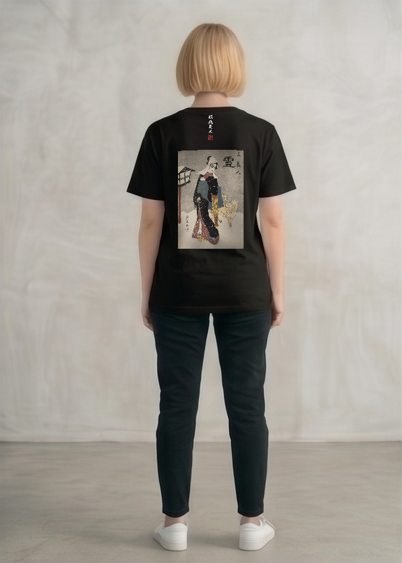 眼鏡美人×サングラス Tシャツ 黒
