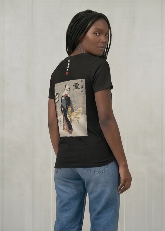 眼鏡美人×サングラス Tシャツ 黒