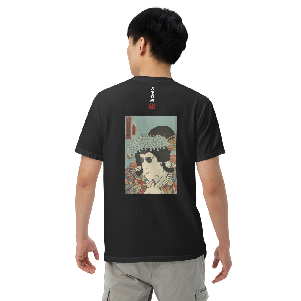 八重垣姫×サングラス Tシャツ 黒