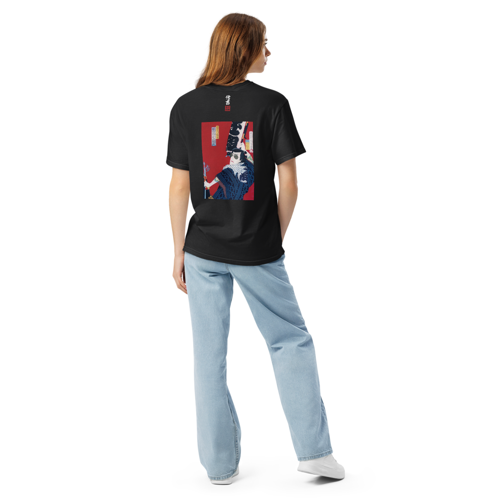 伝吉×サングラス Tシャツ 黒
