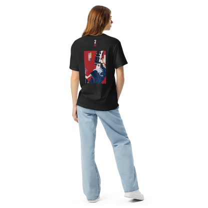 伝吉×サングラス Tシャツ 黒