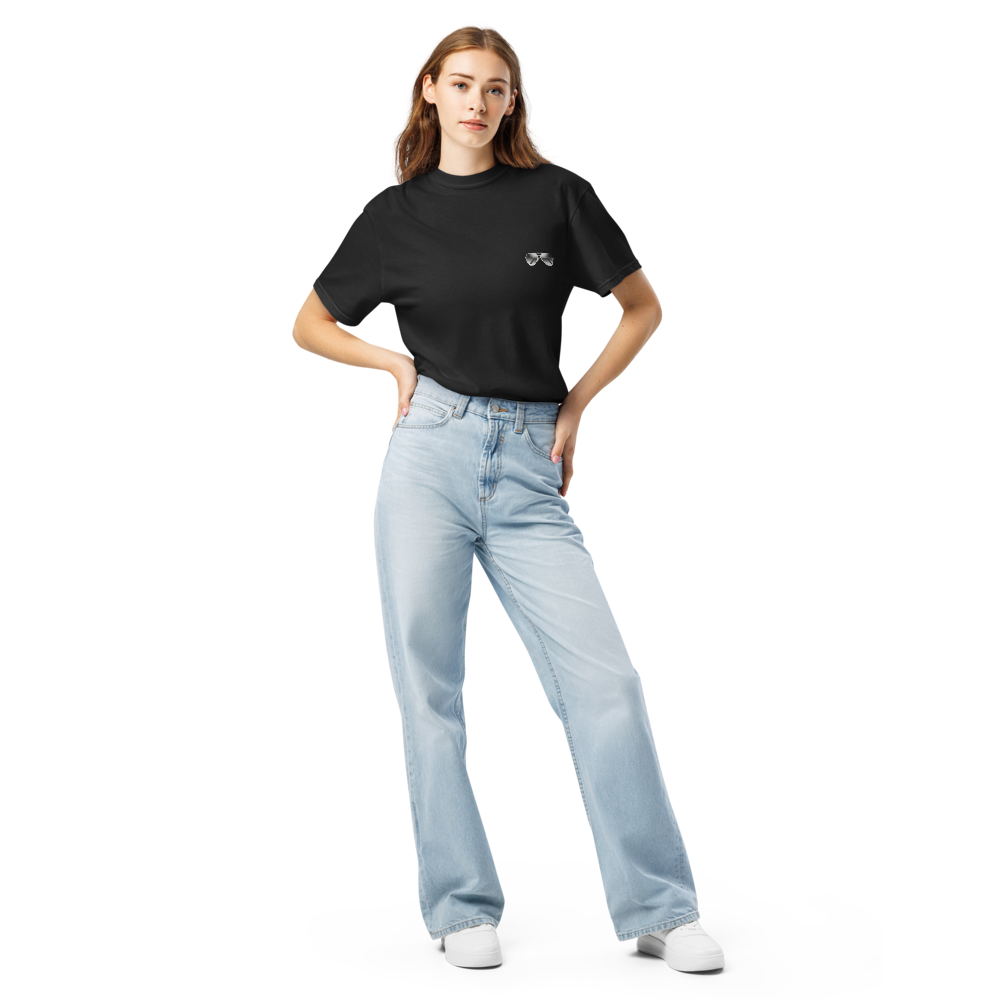 八重垣姫×サングラス Tシャツ 黒