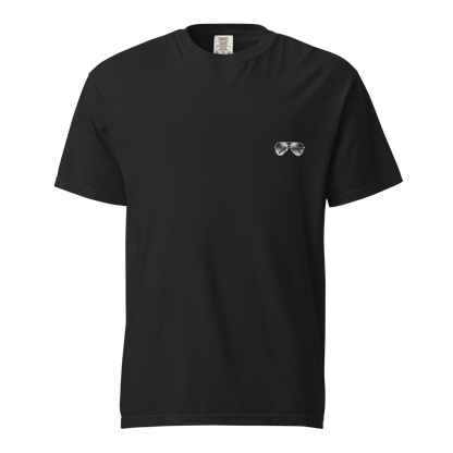 伝吉×サングラス Tシャツ 黒