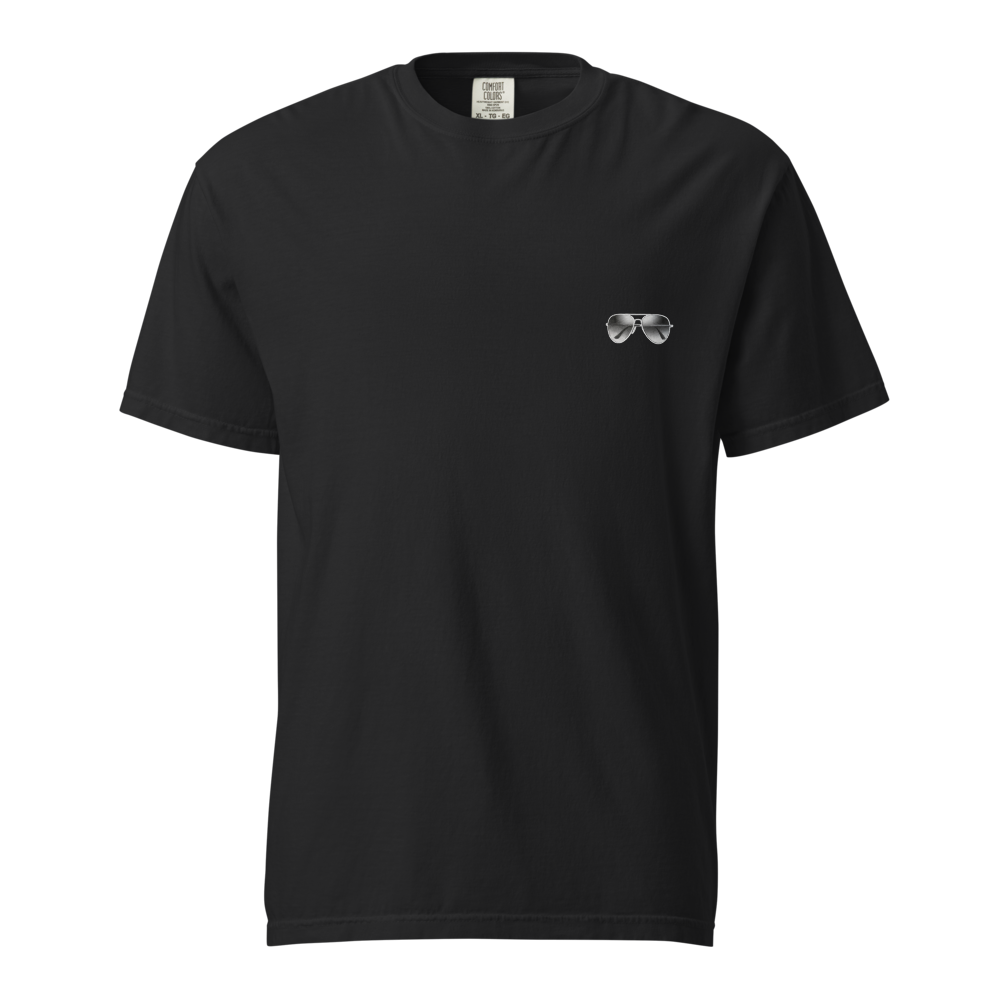 眼鏡美人×サングラス Tシャツ 黒