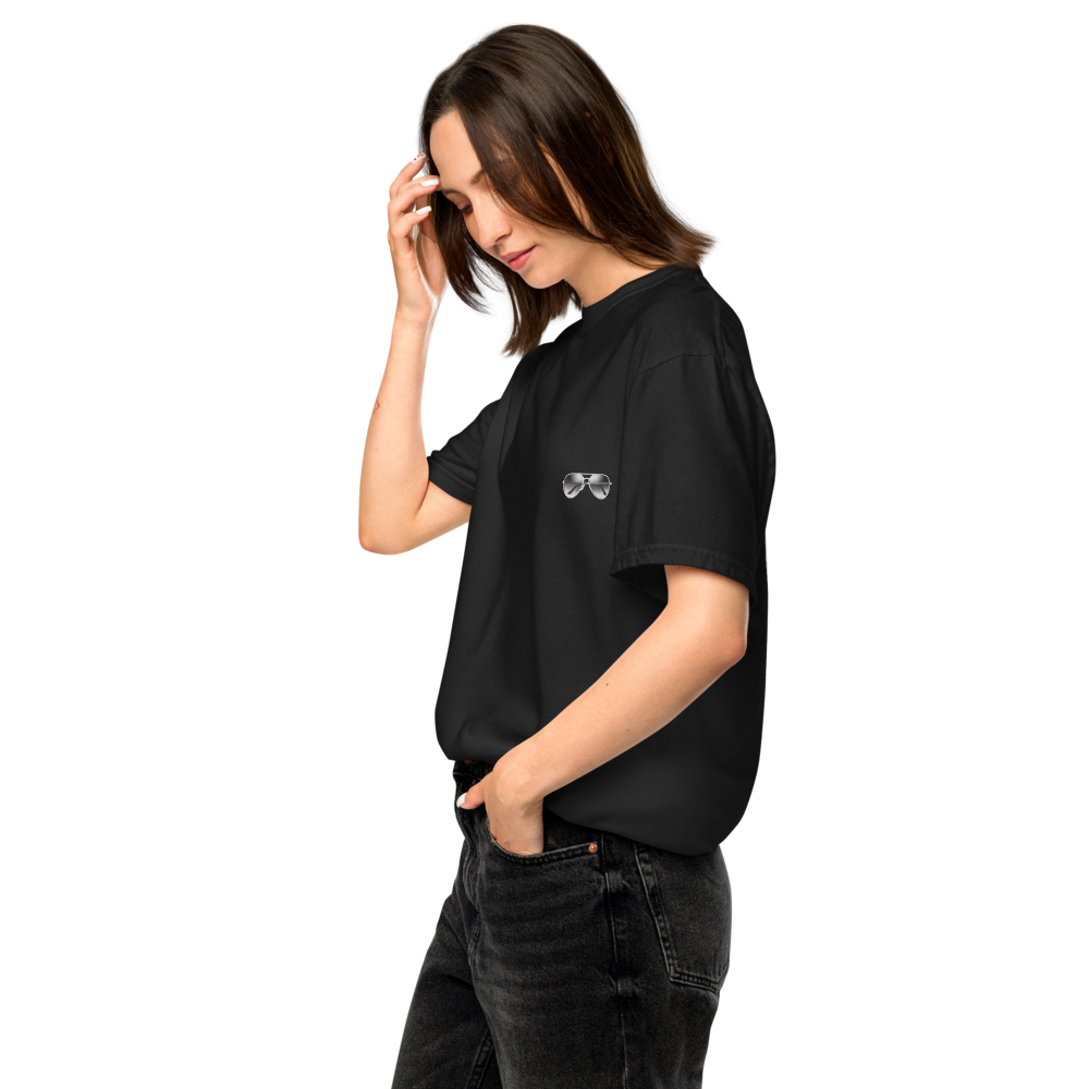 八重垣姫×サングラス Tシャツ 黒