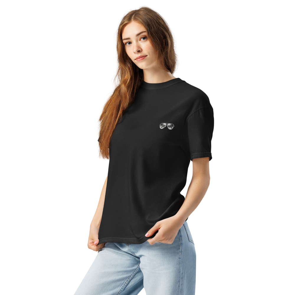 八重垣姫×サングラス Tシャツ 黒