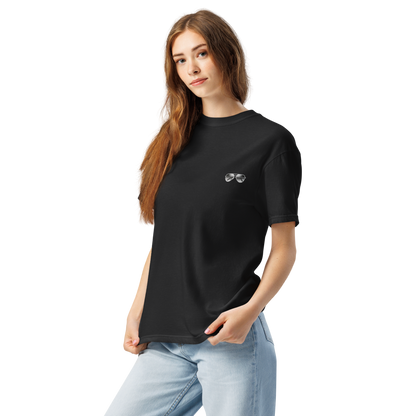 八重垣姫×サングラス Tシャツ 黒