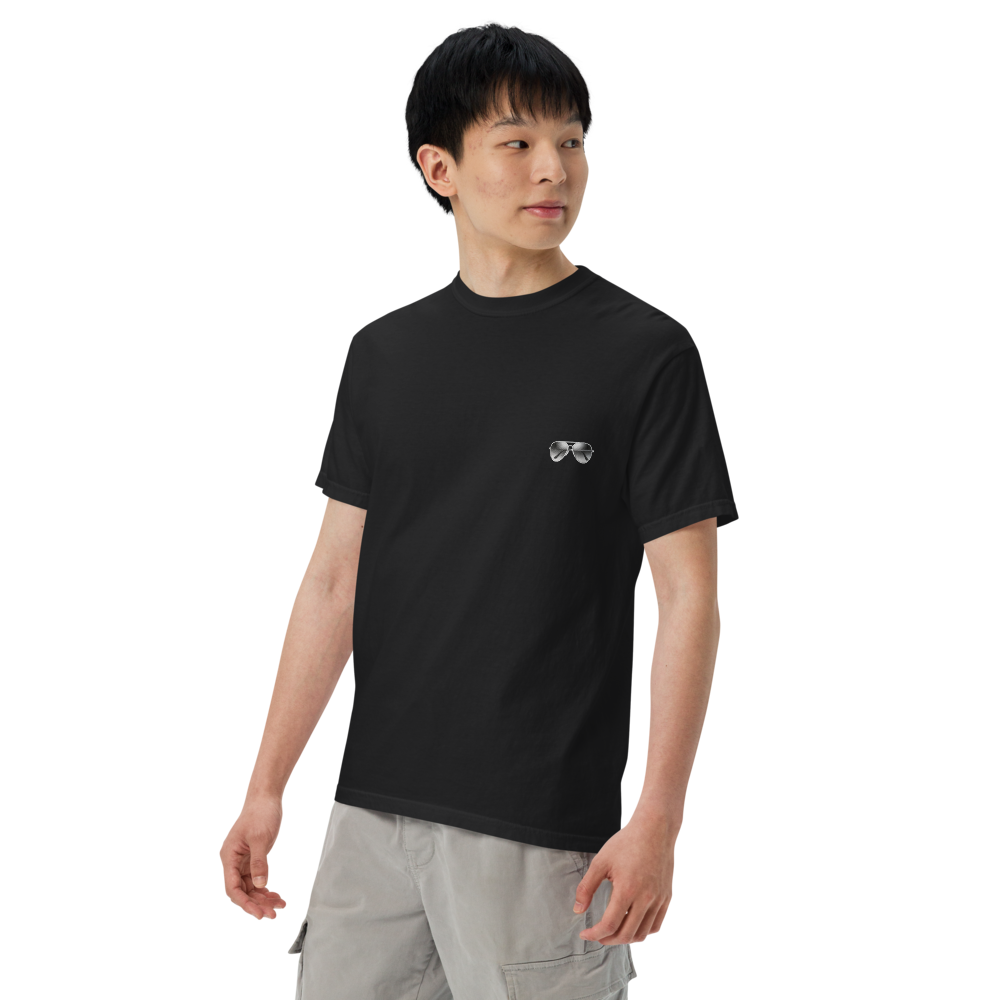 眼鏡美人×サングラス Tシャツ 黒