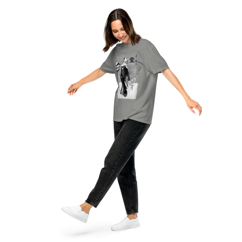 "The Shades" Tシャツ — MONTNIC × UMAMI TEXTILE 白/グレー