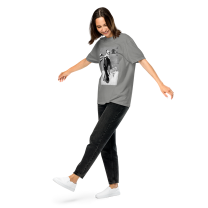 "The Shades" Tシャツ — MONTNIC × UMAMI TEXTILE 白/グレー